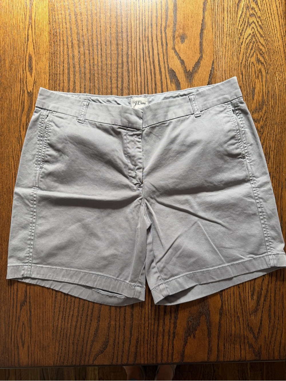 J. Crew Light Gray Women's Chino Bermuda Shorts